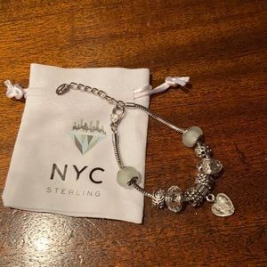 Murano Crystal Heart Bracelet